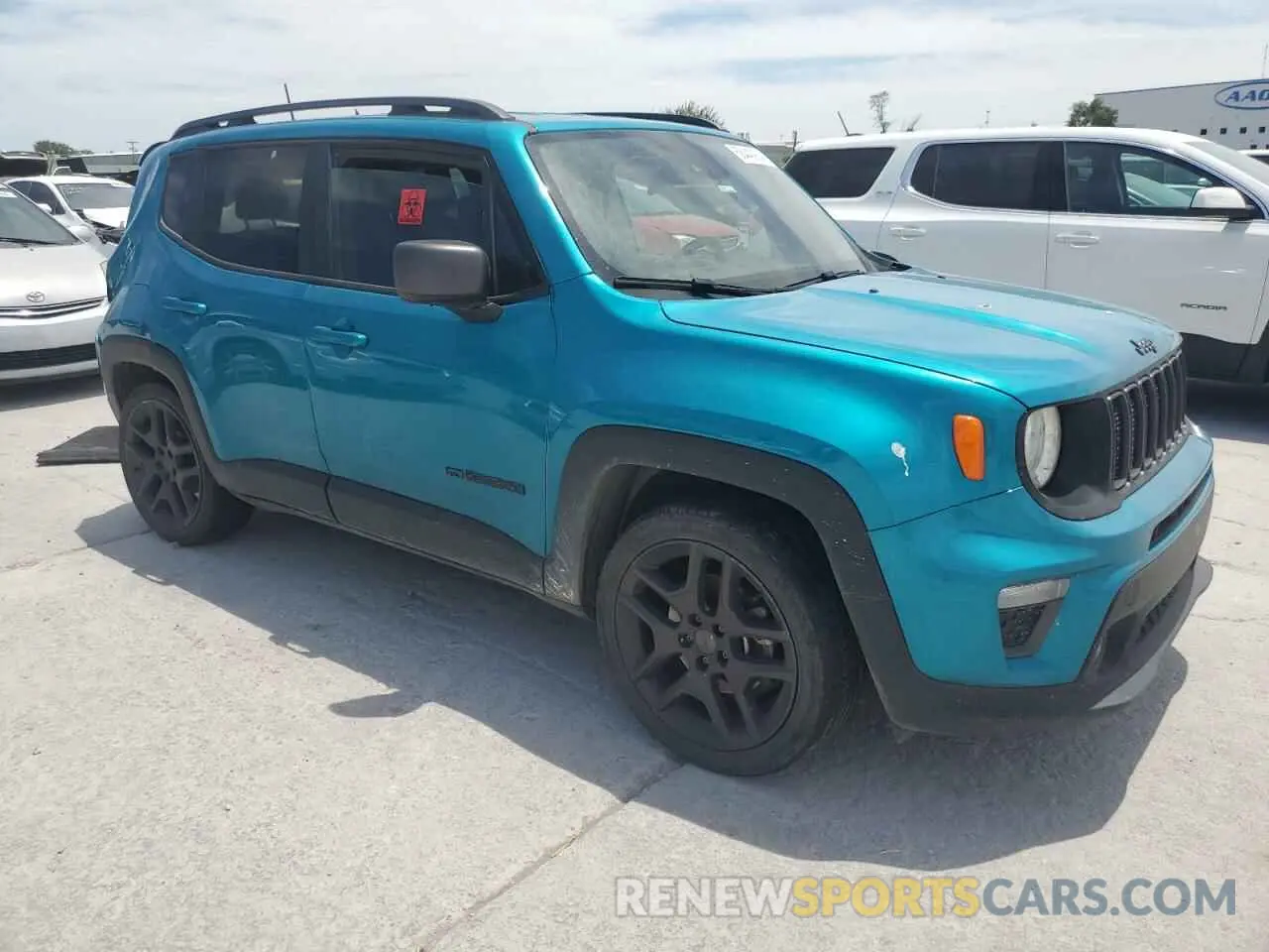4 fotografías del automóvil dañado ZACNJCBB0MPN10266 JEEP RENEGADE 2021