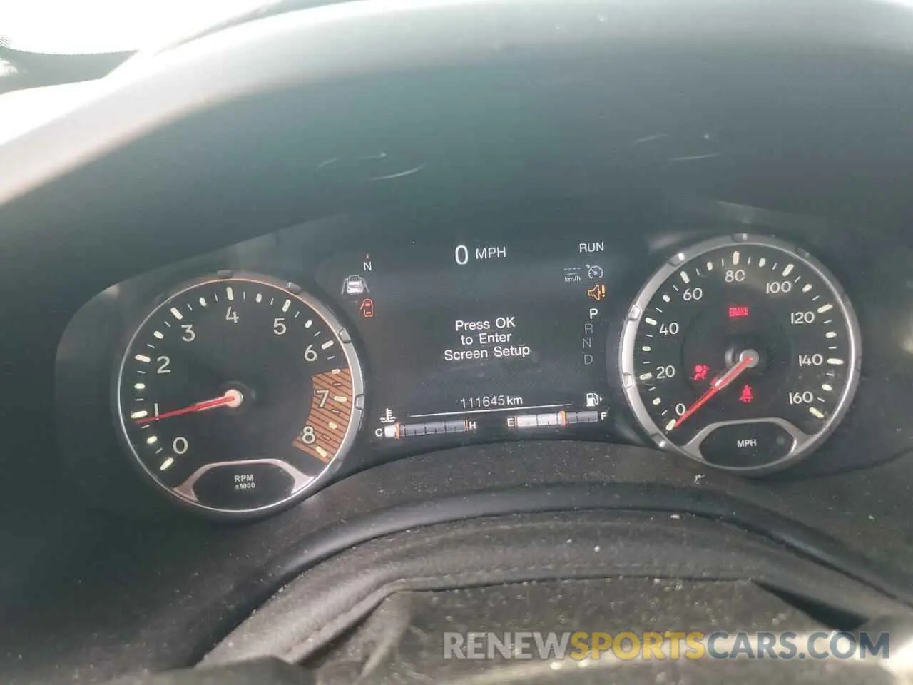9 fotografías del automóvil dañado ZACNJCBB0MPN10266 JEEP RENEGADE 2021