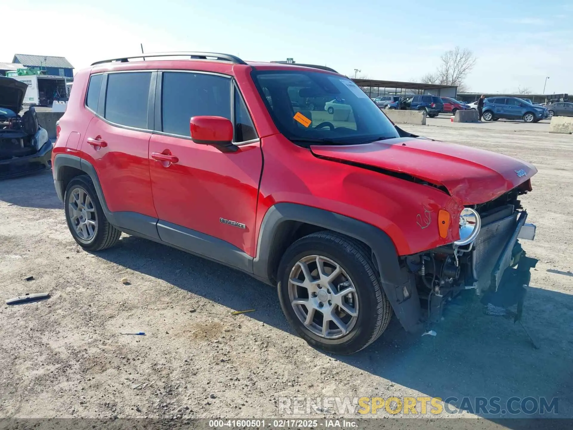 1 fotografías del automóvil dañado ZACNJCBB1MPM23962 JEEP RENEGADE 2021