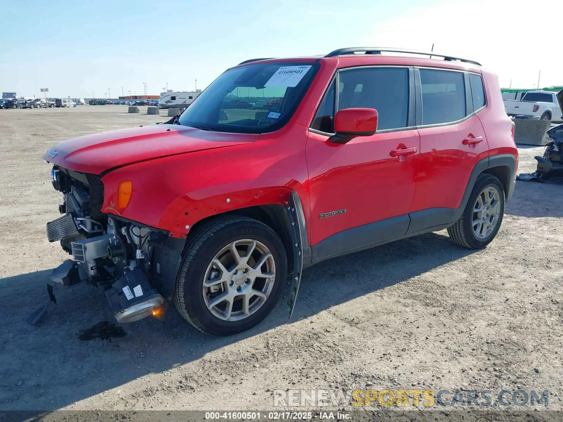2 fotografías del automóvil dañado ZACNJCBB1MPM23962 JEEP RENEGADE 2021