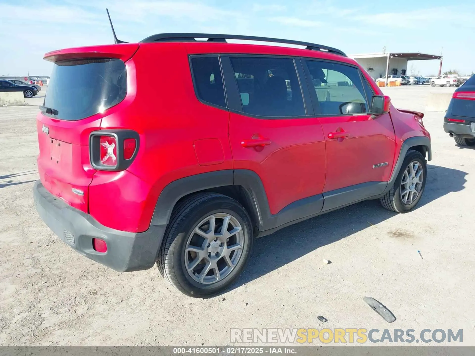 4 fotografías del automóvil dañado ZACNJCBB1MPM23962 JEEP RENEGADE 2021