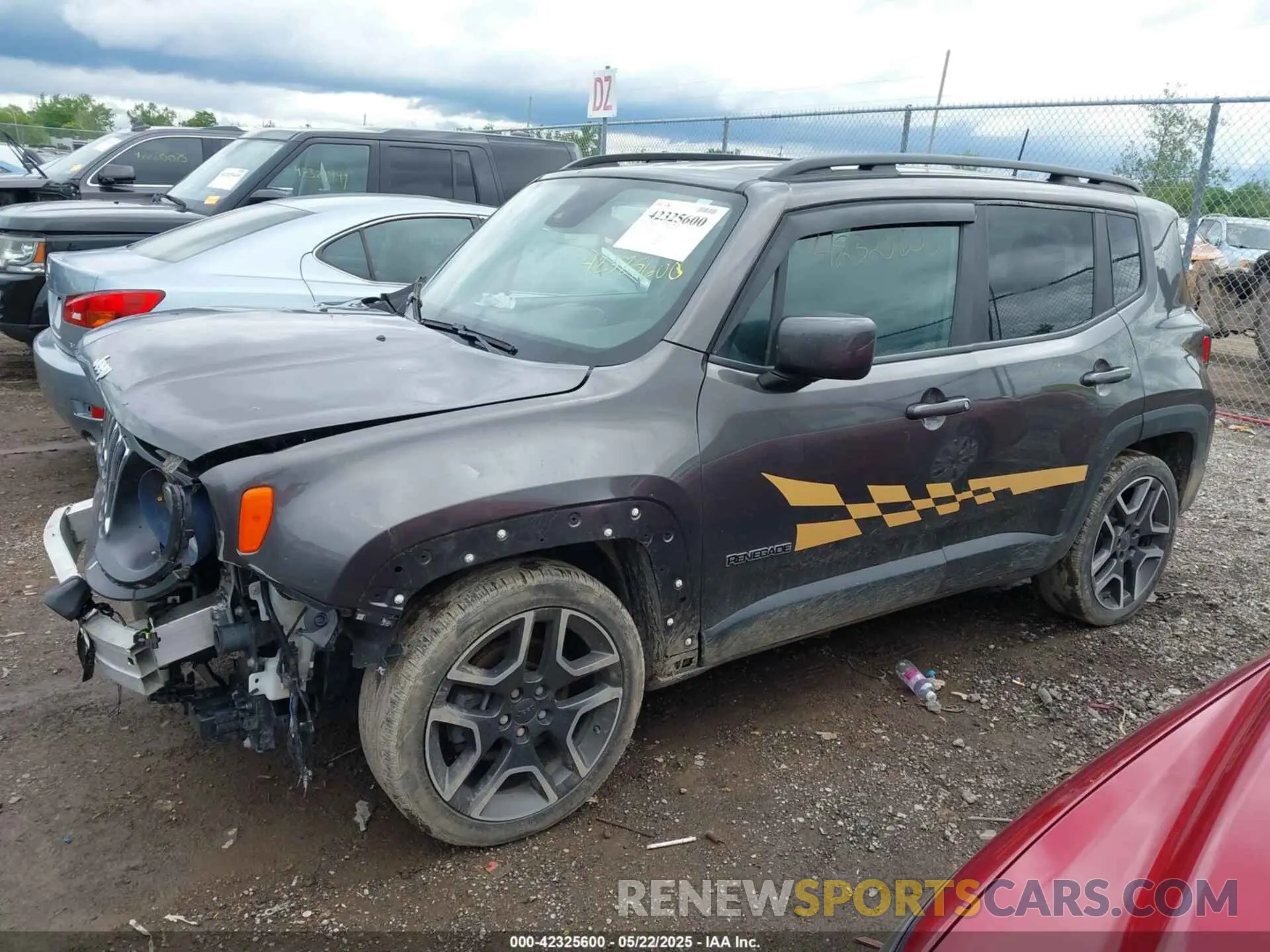 14 fotografías del automóvil dañado ZACNJCBB2MPM24716 JEEP RENEGADE 2021