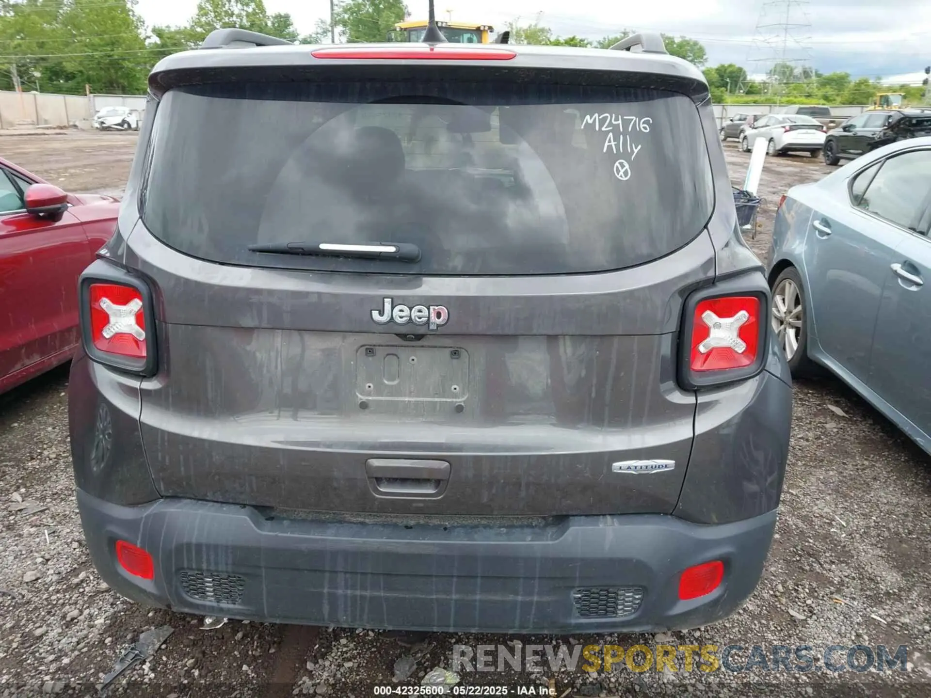 16 fotografías del automóvil dañado ZACNJCBB2MPM24716 JEEP RENEGADE 2021