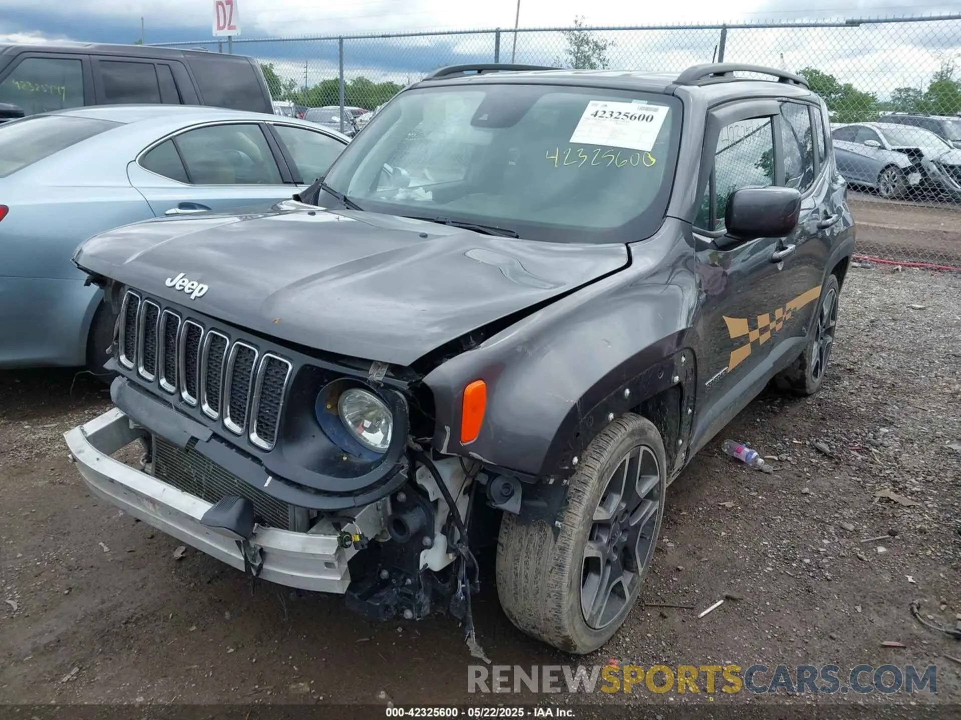 2 fotografías del automóvil dañado ZACNJCBB2MPM24716 JEEP RENEGADE 2021