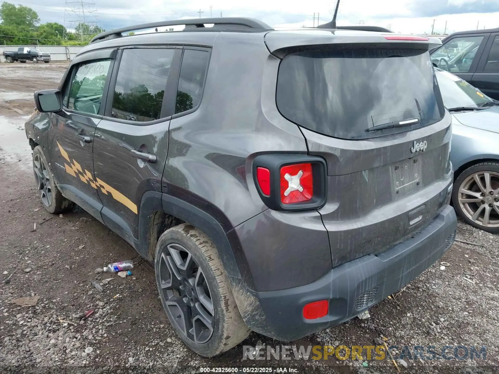 3 fotografías del automóvil dañado ZACNJCBB2MPM24716 JEEP RENEGADE 2021