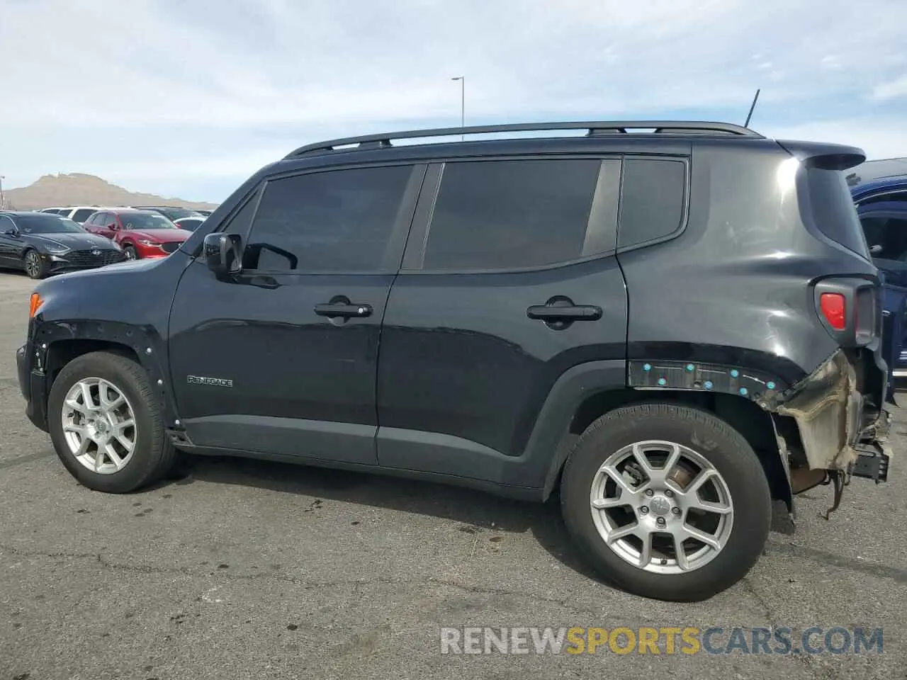 2 fotografías del automóvil dañado ZACNJCBB2MPM95351 JEEP RENEGADE 2021