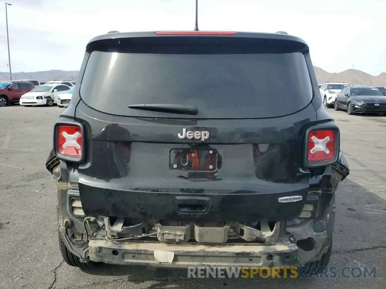 6 fotografías del automóvil dañado ZACNJCBB2MPM95351 JEEP RENEGADE 2021