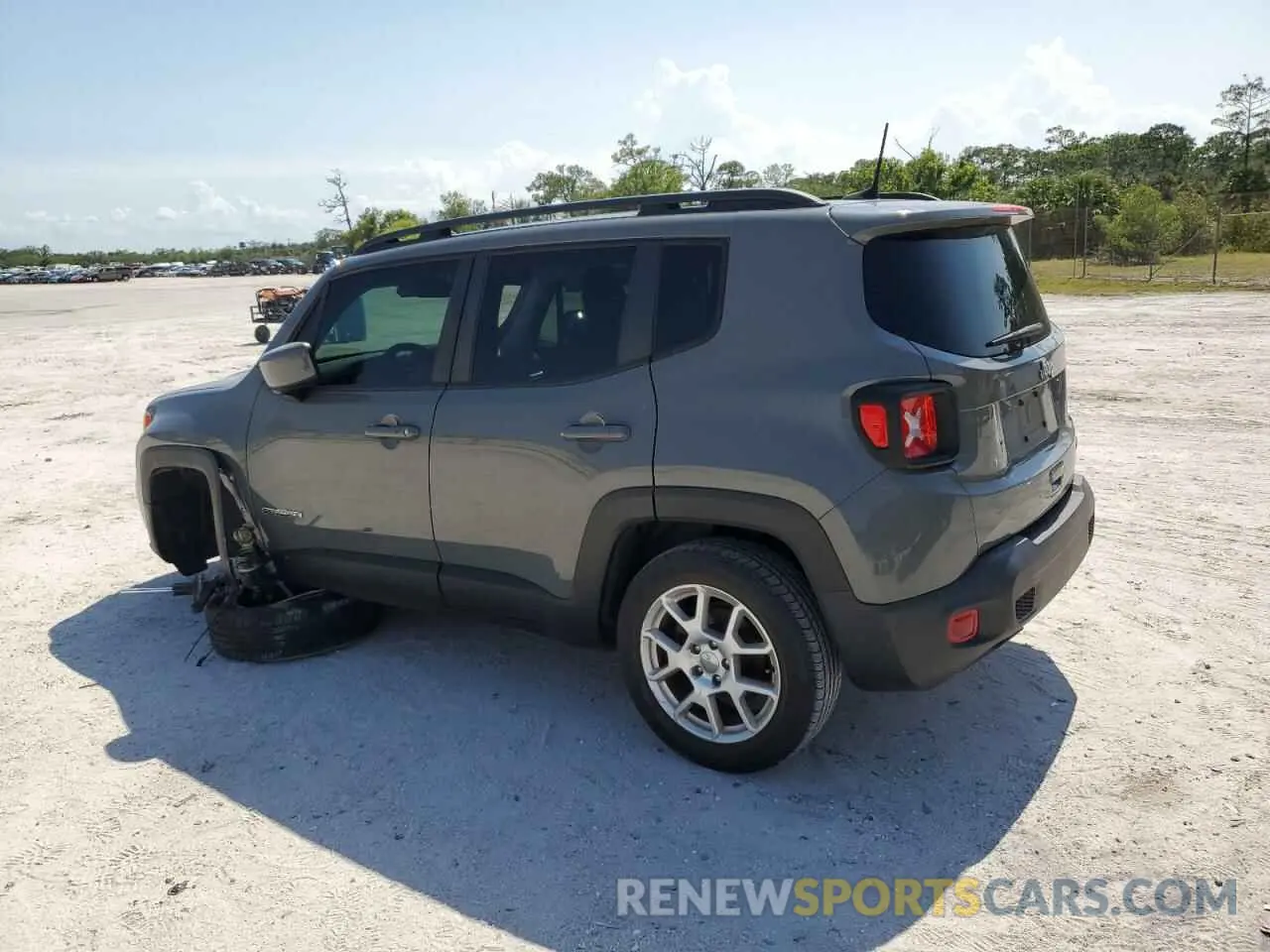 2 fotografías del automóvil dañado ZACNJCBB3MPM33876 JEEP RENEGADE 2021