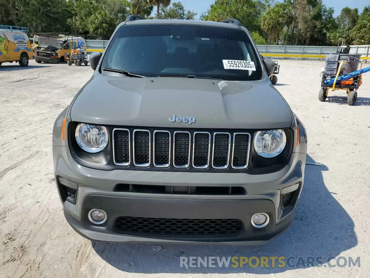 5 fotografías del automóvil dañado ZACNJCBB3MPM33876 JEEP RENEGADE 2021