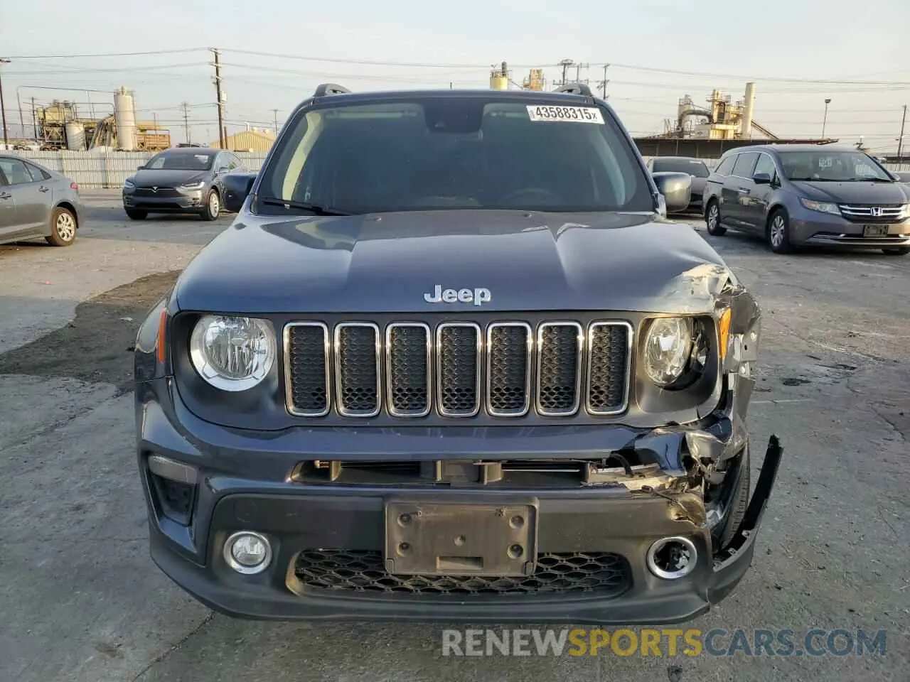 5 fotografías del automóvil dañado ZACNJCBB3MPN13260 JEEP RENEGADE 2021