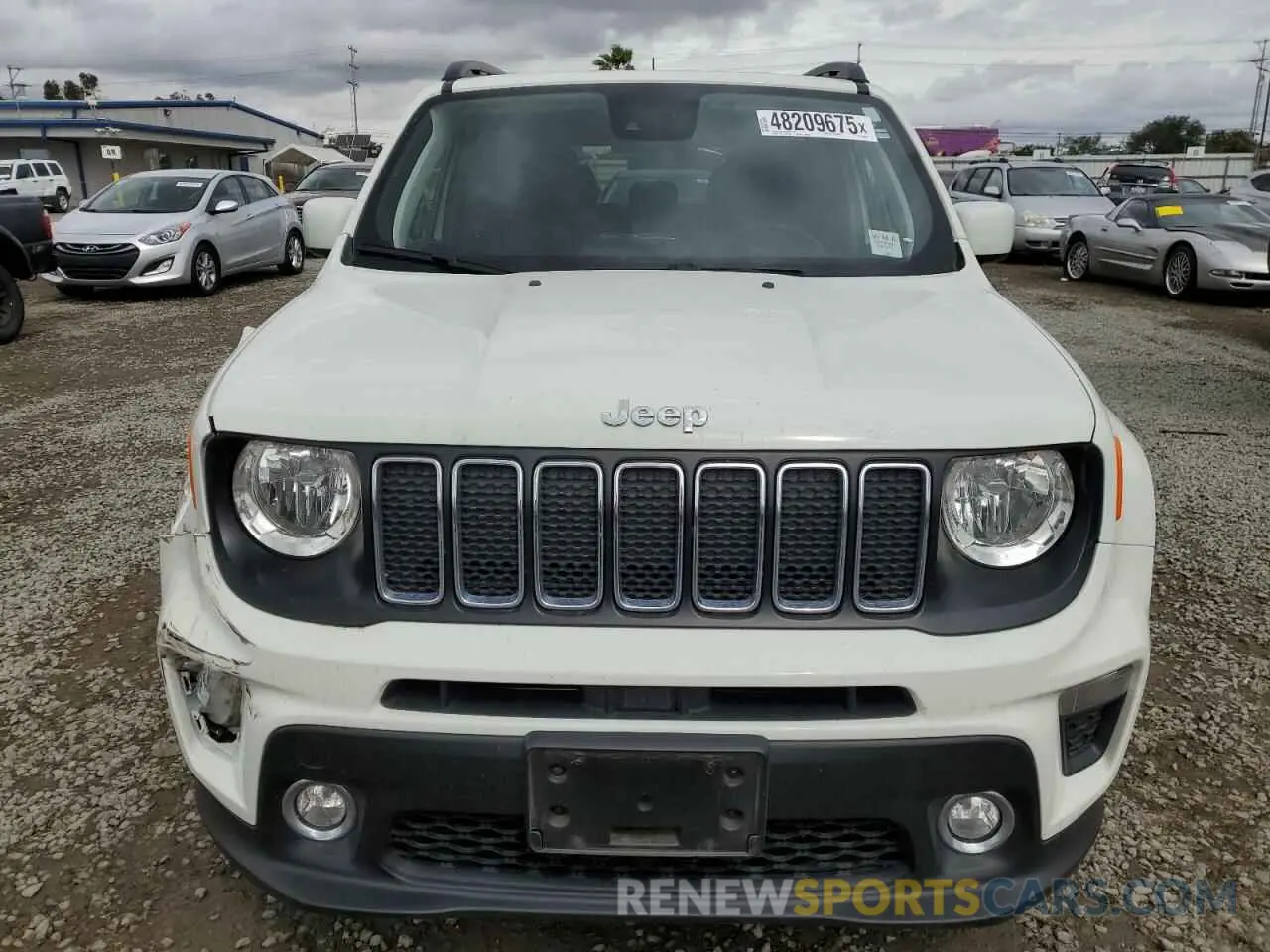 5 fotografías del automóvil dañado ZACNJCBB3MPN16000 JEEP RENEGADE 2021