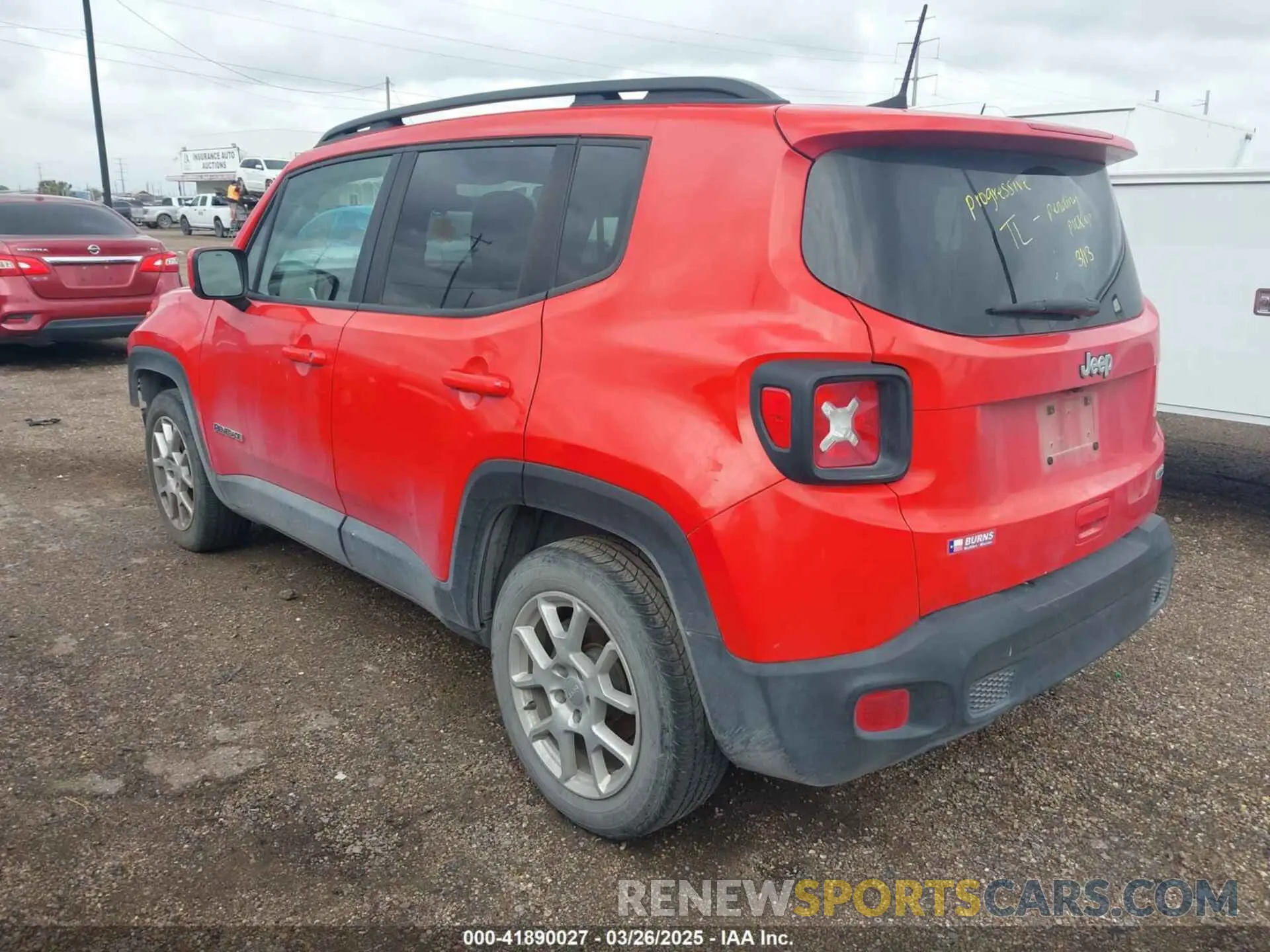 3 fotografías del automóvil dañado ZACNJCBB4MPM30453 JEEP RENEGADE 2021