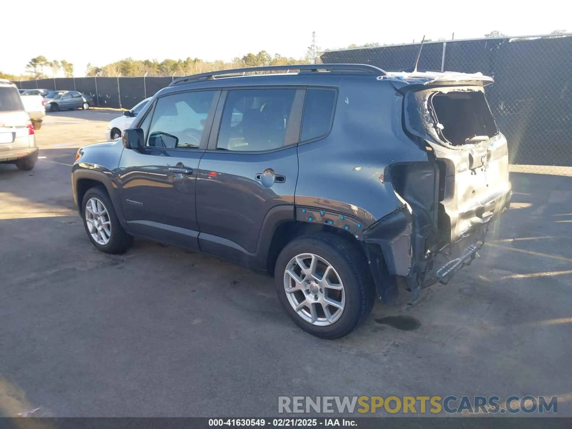 3 fotografías del automóvil dañado ZACNJCBB4MPN26955 JEEP RENEGADE 2021