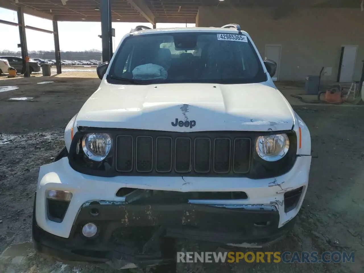 5 fotografías del automóvil dañado ZACNJCBB5MPM48119 JEEP RENEGADE 2021