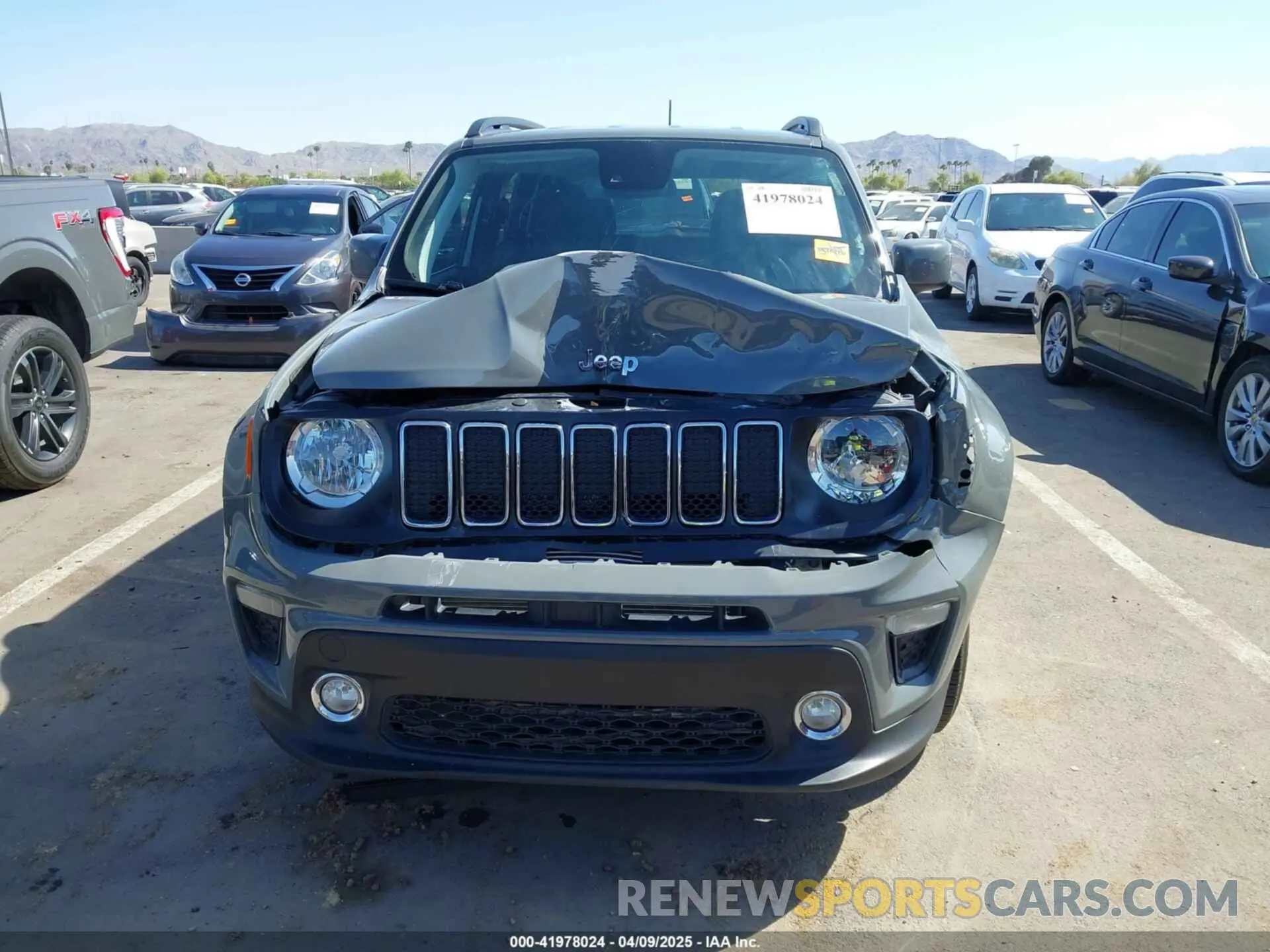 12 fotografías del automóvil dañado ZACNJCBB6MPN22907 JEEP RENEGADE 2021