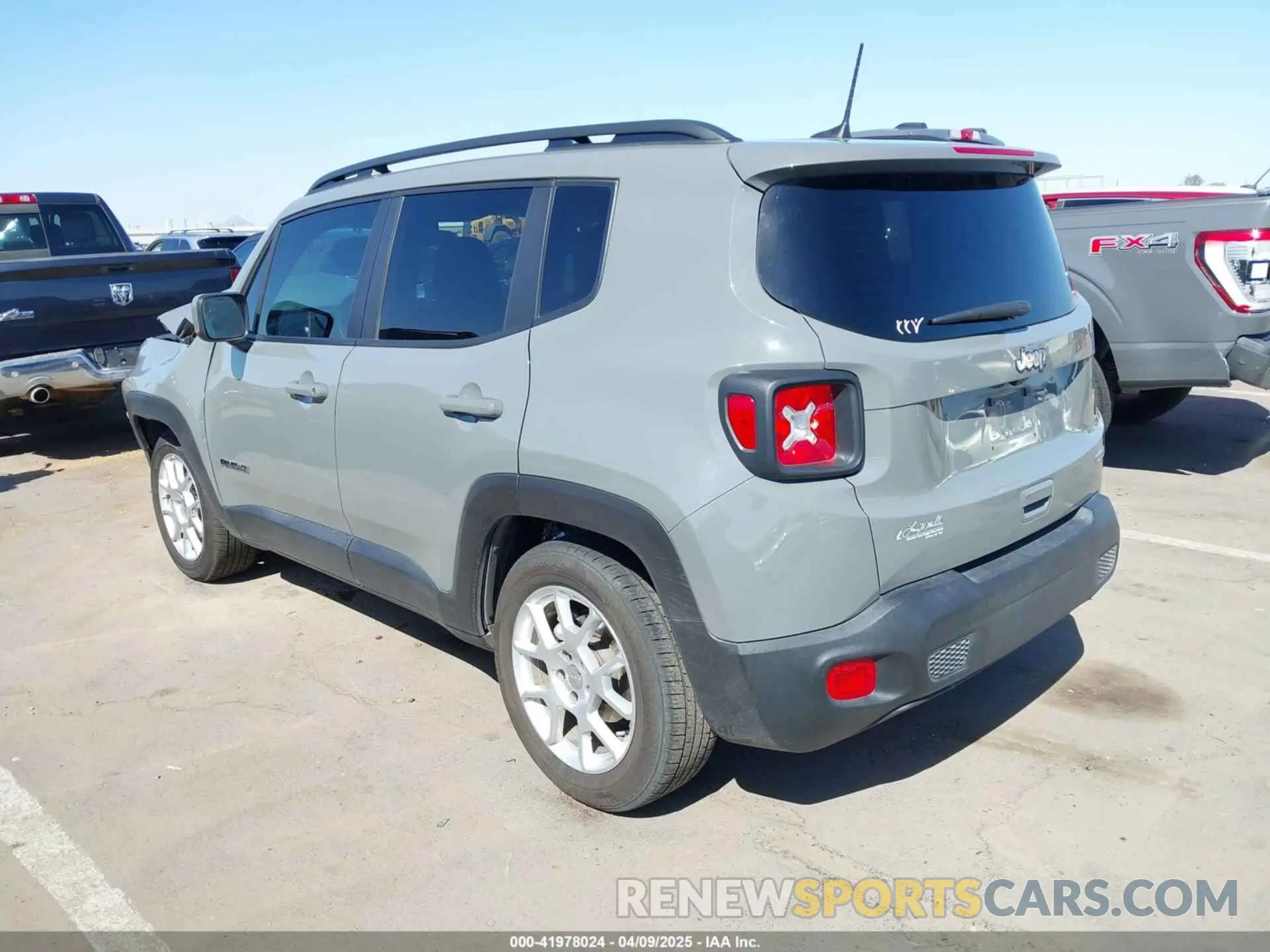 3 fotografías del automóvil dañado ZACNJCBB6MPN22907 JEEP RENEGADE 2021