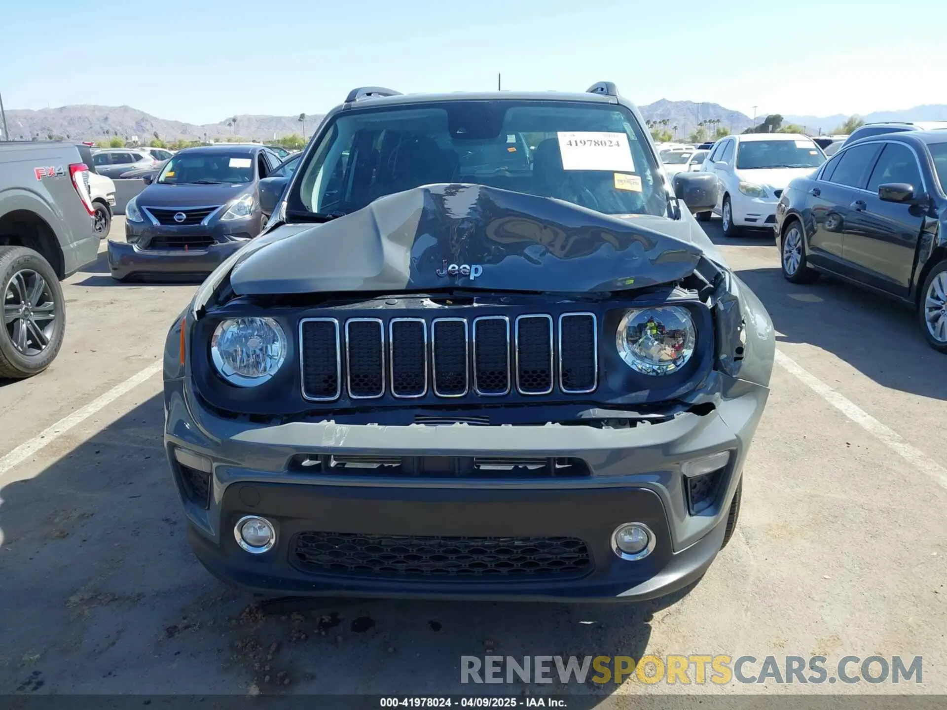 6 fotografías del automóvil dañado ZACNJCBB6MPN22907 JEEP RENEGADE 2021
