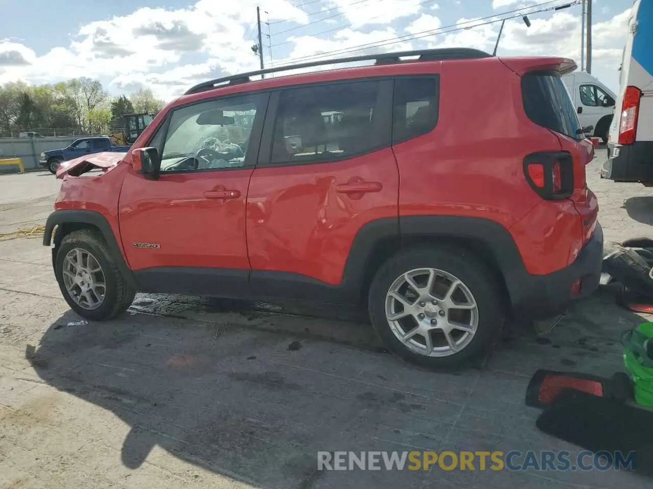 2 fotografías del automóvil dañado ZACNJCBB7MPM58036 JEEP RENEGADE 2021