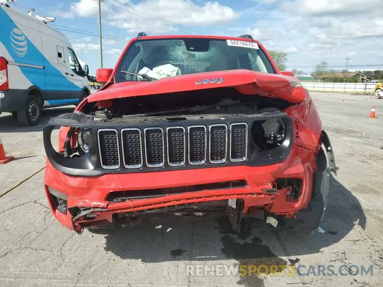 5 fotografías del automóvil dañado ZACNJCBB7MPM58036 JEEP RENEGADE 2021