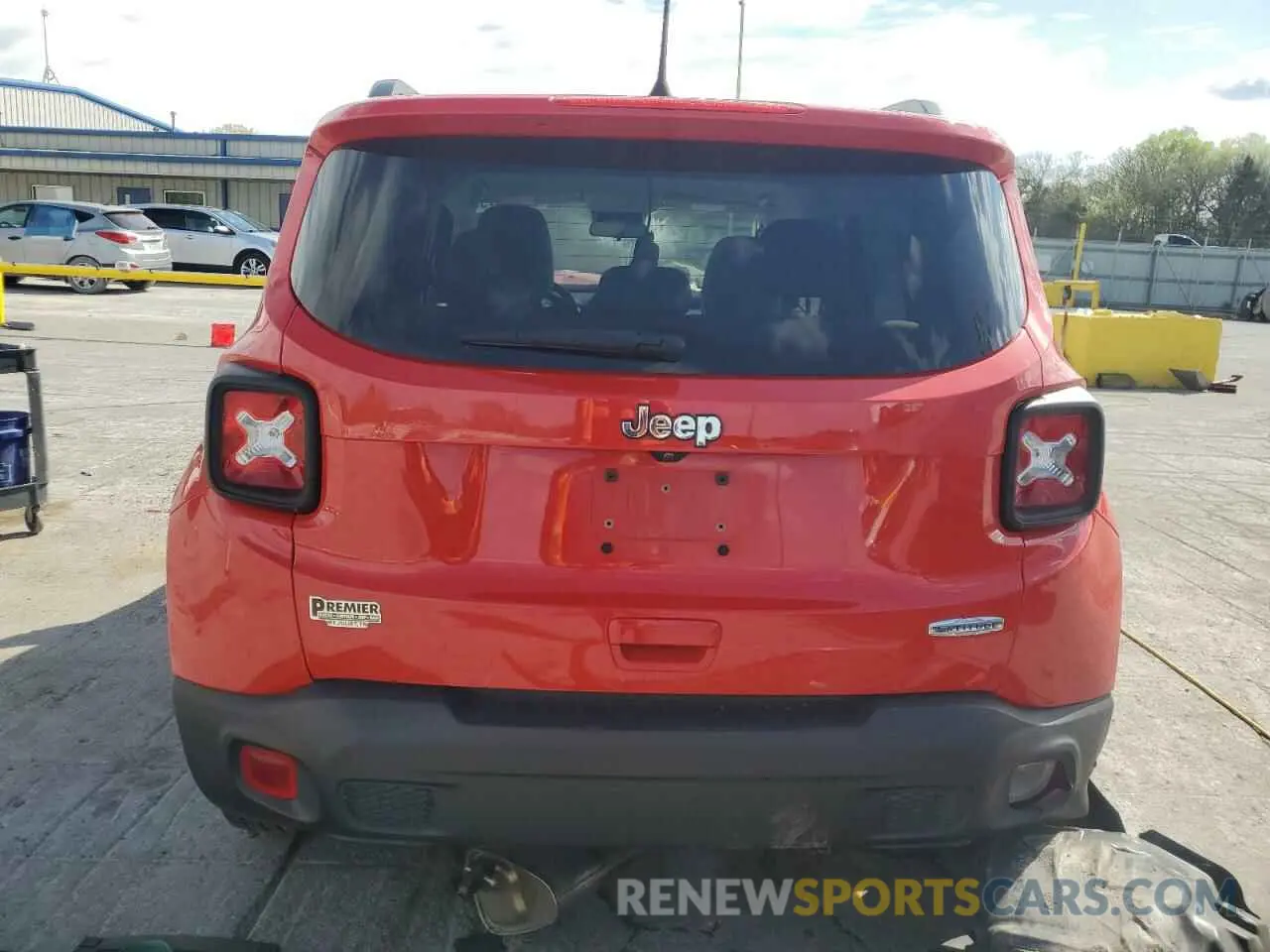 6 fotografías del automóvil dañado ZACNJCBB7MPM58036 JEEP RENEGADE 2021
