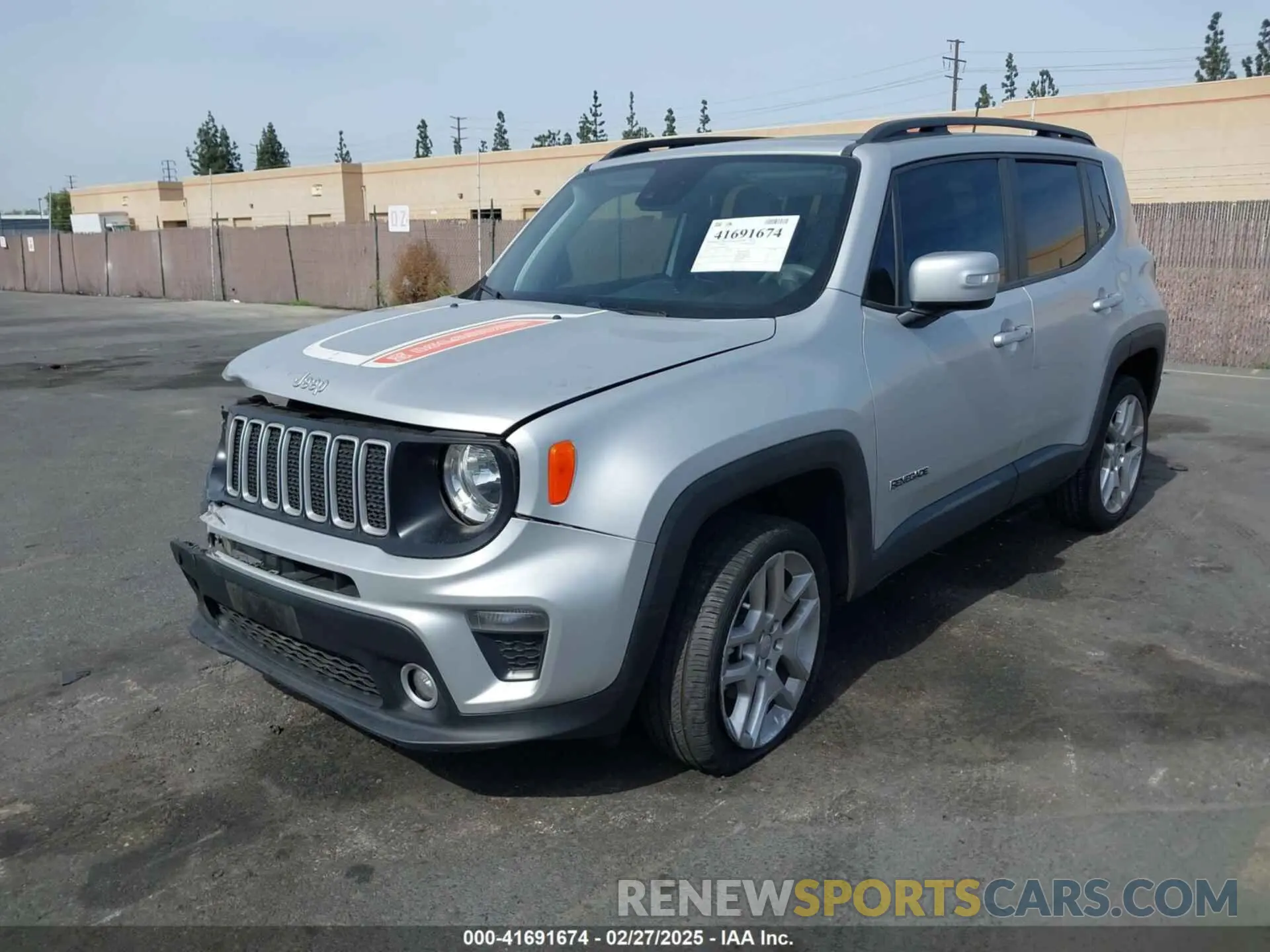 1 fotografías del automóvil dañado ZACNJCBB7MPM96429 JEEP RENEGADE 2021