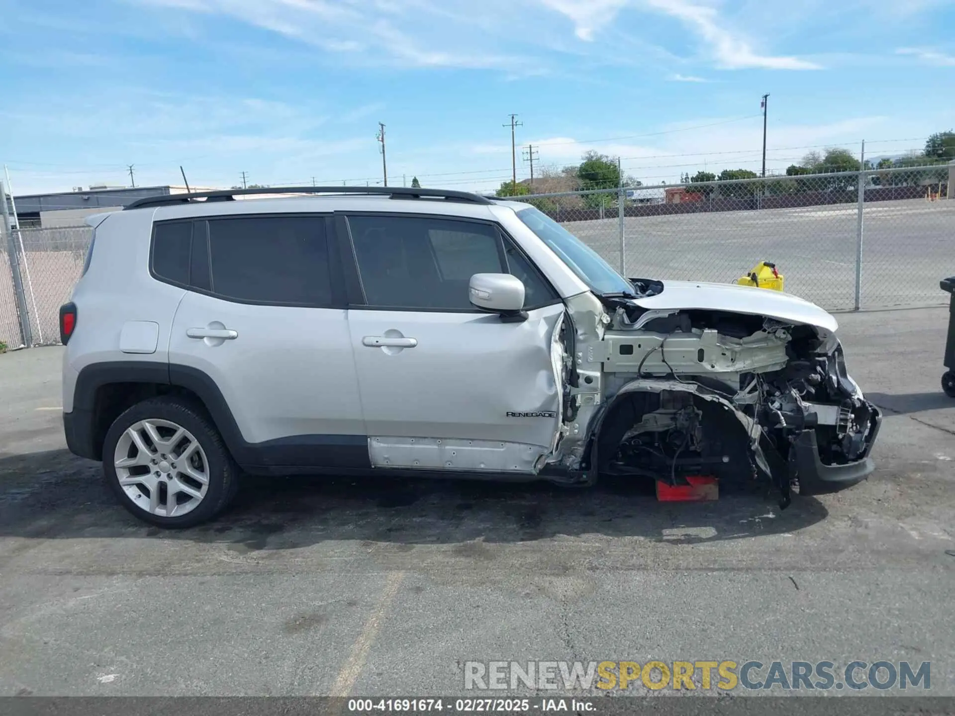 12 fotografías del automóvil dañado ZACNJCBB7MPM96429 JEEP RENEGADE 2021