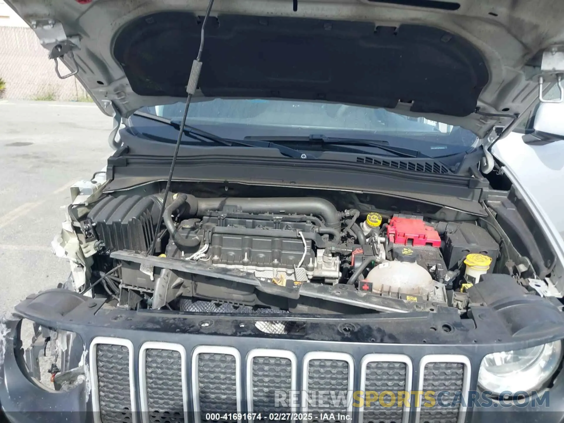 9 fotografías del automóvil dañado ZACNJCBB7MPM96429 JEEP RENEGADE 2021