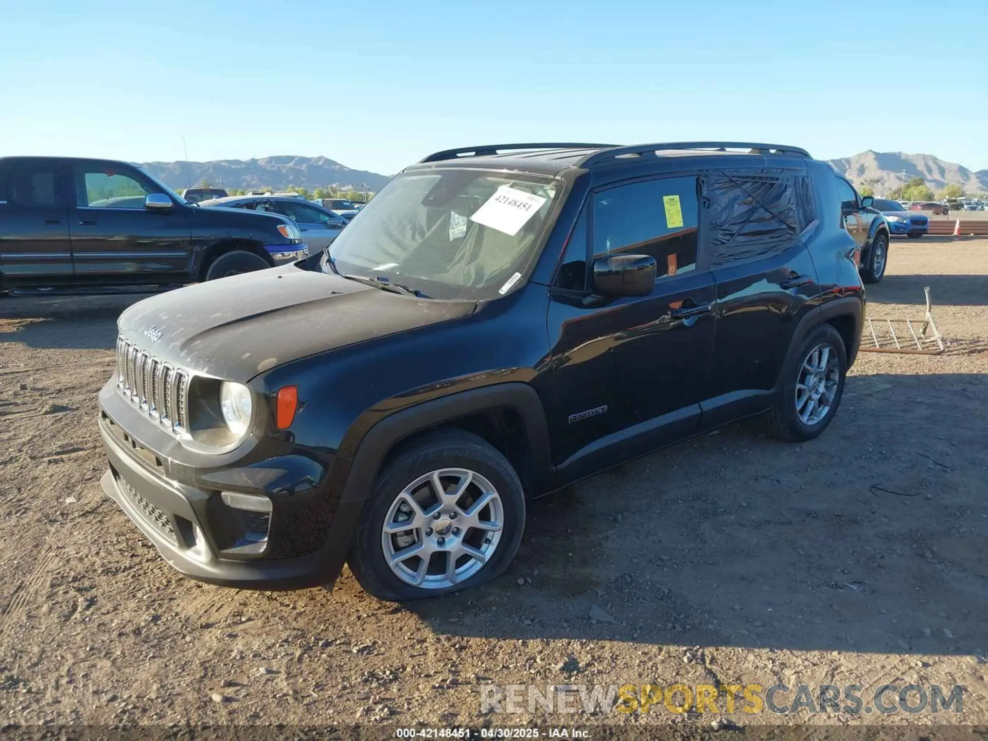 2 fotografías del automóvil dañado ZACNJCBB7MPN23127 JEEP RENEGADE 2021