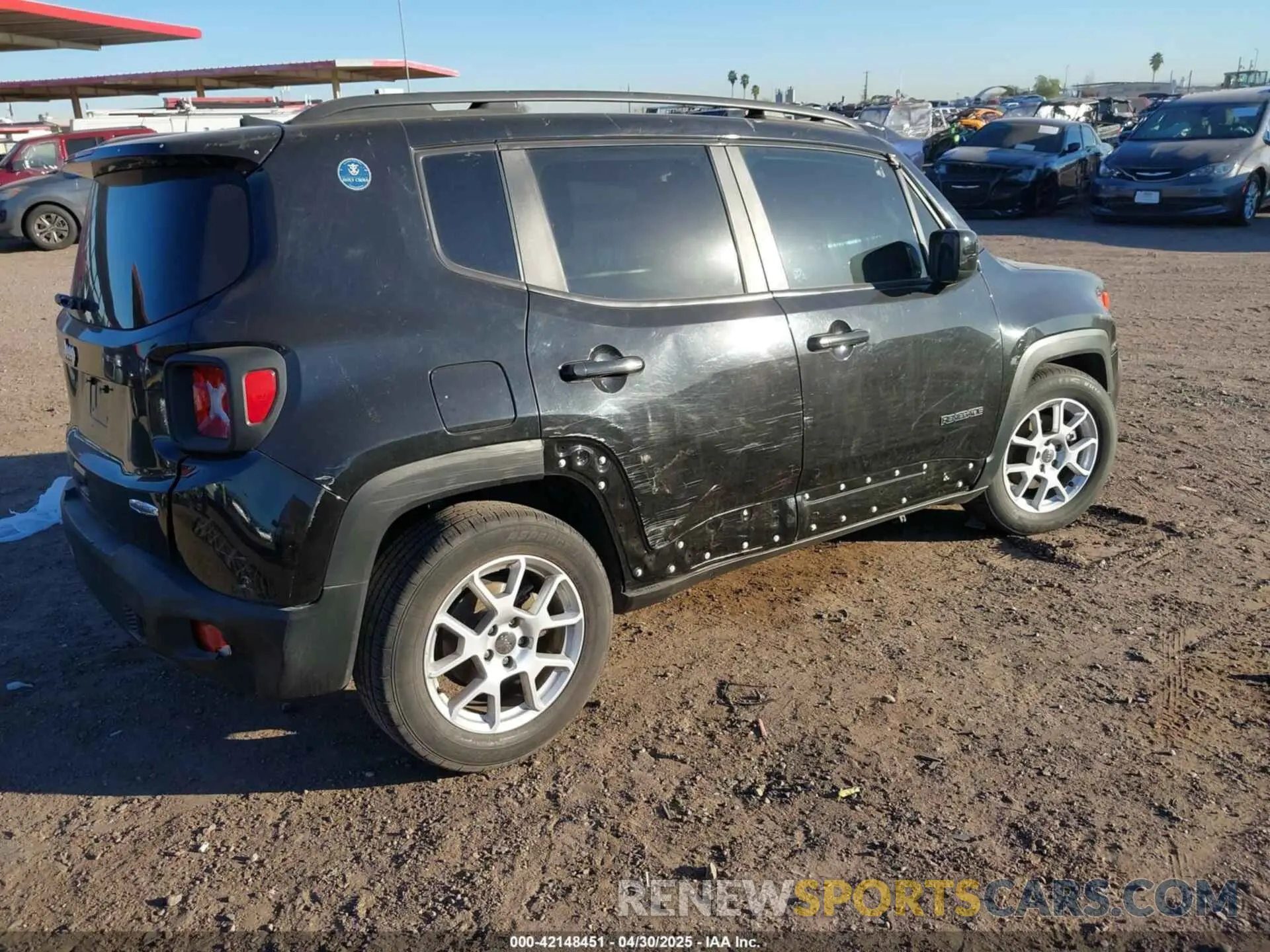 4 fotografías del automóvil dañado ZACNJCBB7MPN23127 JEEP RENEGADE 2021
