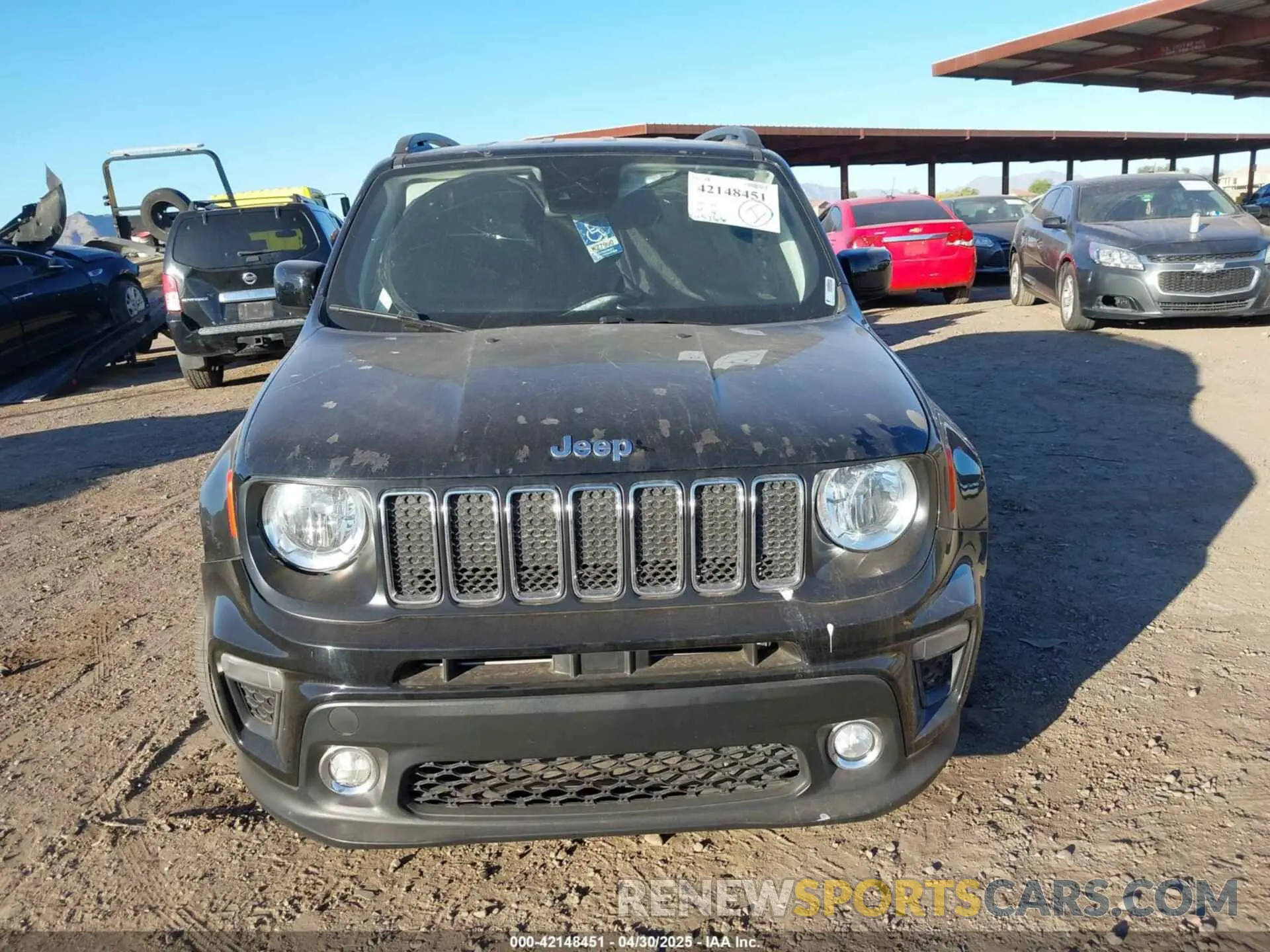 6 fotografías del automóvil dañado ZACNJCBB7MPN23127 JEEP RENEGADE 2021