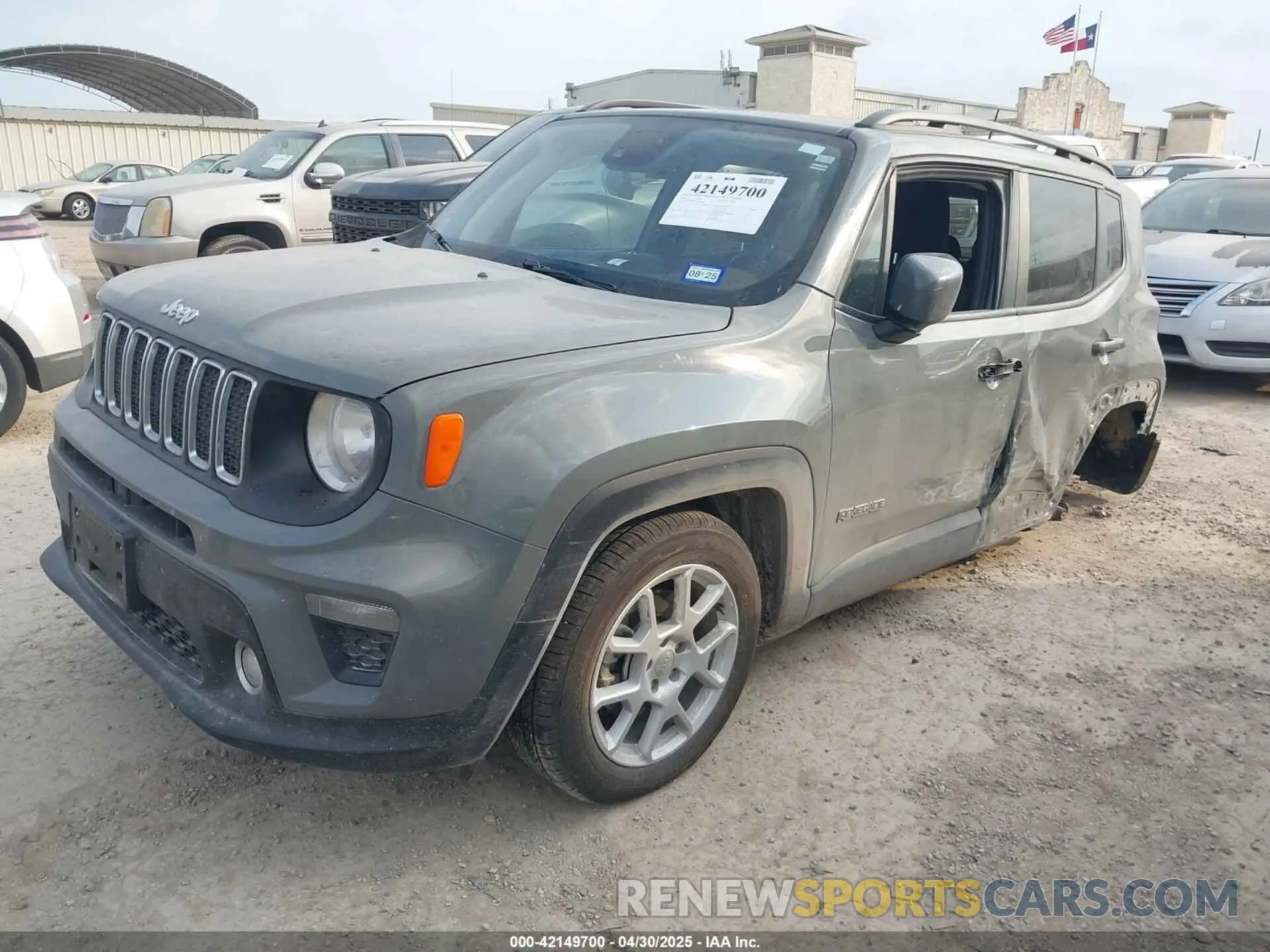 2 fotografías del automóvil dañado ZACNJCBB7MPN27999 JEEP RENEGADE 2021