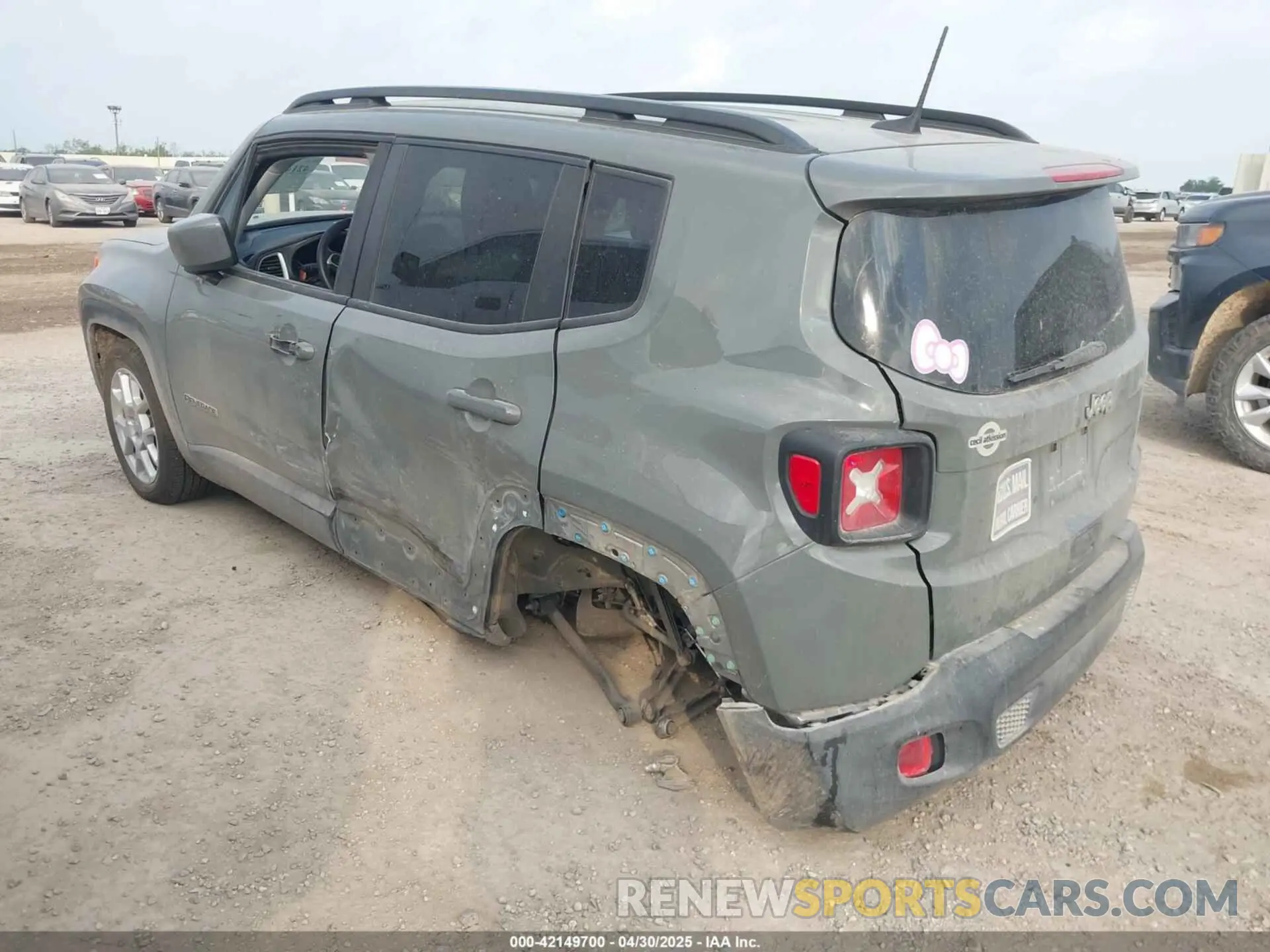 3 fotografías del automóvil dañado ZACNJCBB7MPN27999 JEEP RENEGADE 2021