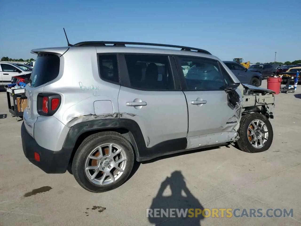 3 fotografías del automóvil dañado ZACNJCBB7MPN28103 JEEP RENEGADE 2021