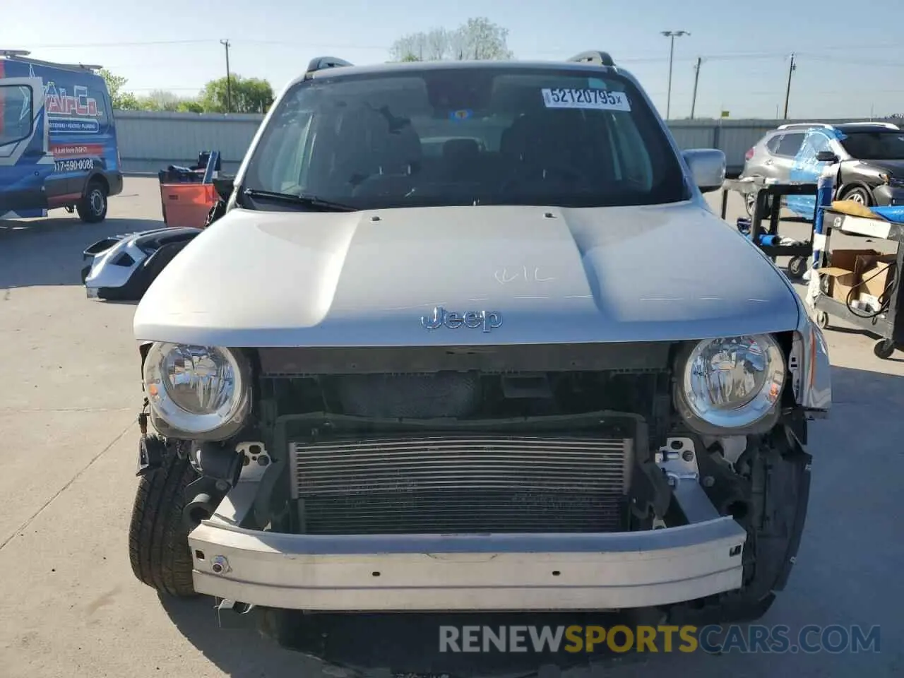 5 fotografías del automóvil dañado ZACNJCBB7MPN28103 JEEP RENEGADE 2021