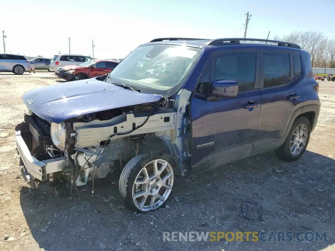 1 fotografías del automóvil dañado ZACNJCBB7MPN28957 JEEP RENEGADE 2021