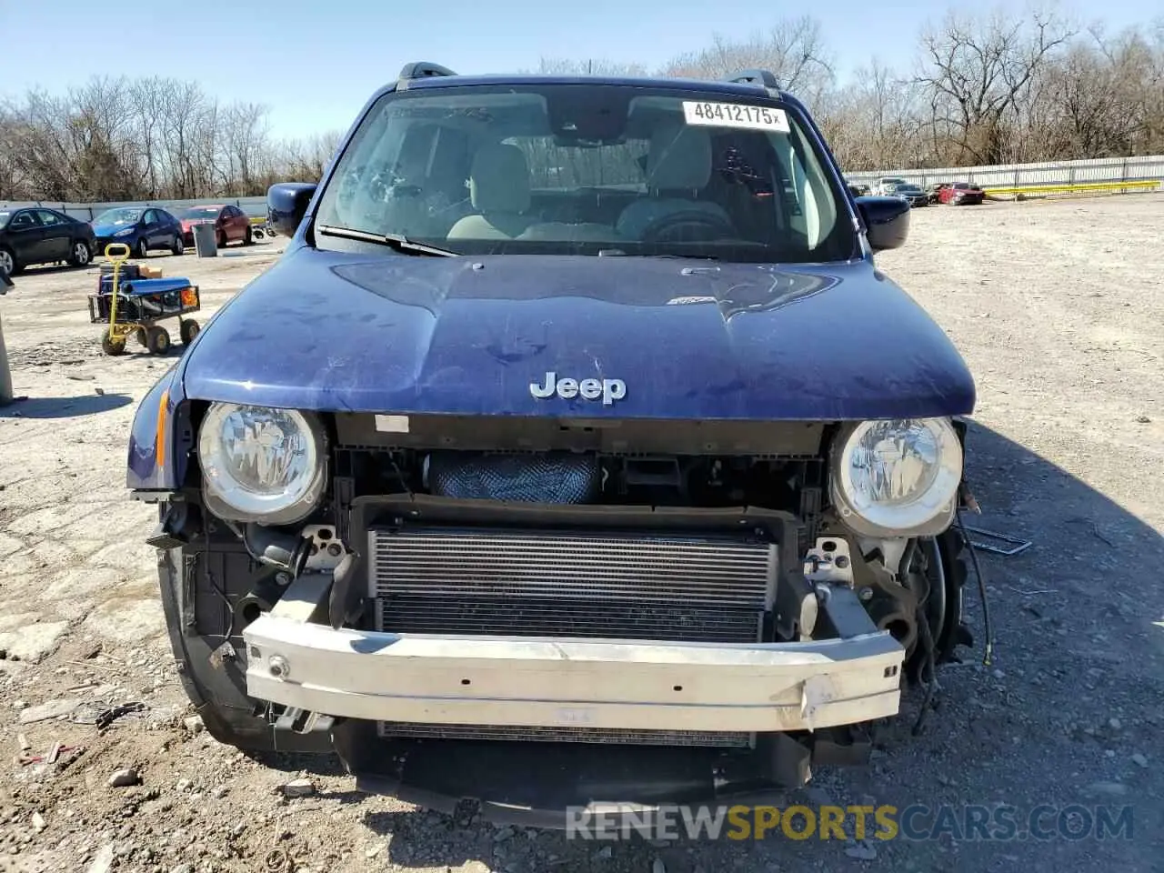 5 fotografías del automóvil dañado ZACNJCBB7MPN28957 JEEP RENEGADE 2021
