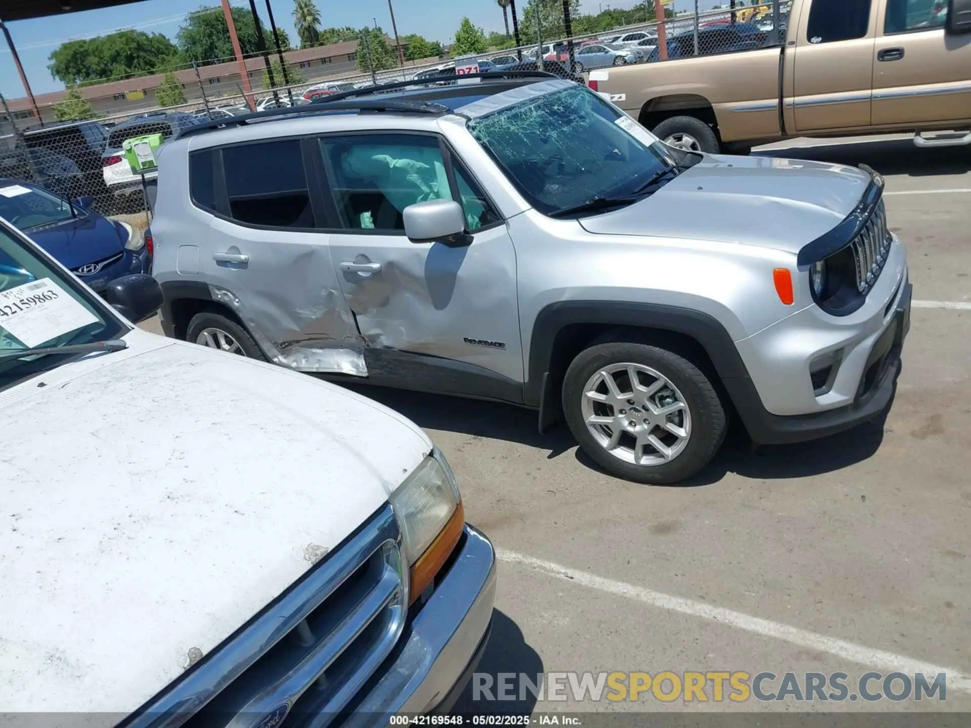 12 fotografías del automóvil dañado ZACNJCBB8MPN10712 JEEP RENEGADE 2021
