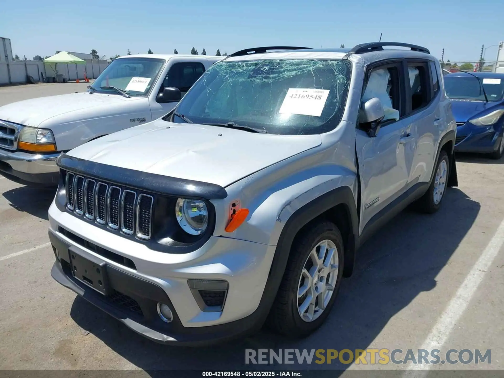 2 fotografías del automóvil dañado ZACNJCBB8MPN10712 JEEP RENEGADE 2021