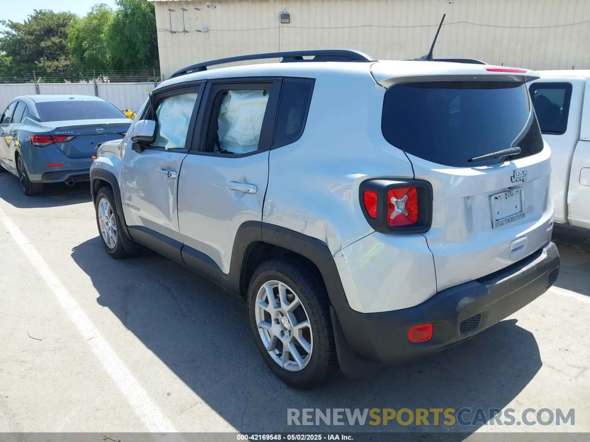 3 fotografías del automóvil dañado ZACNJCBB8MPN10712 JEEP RENEGADE 2021