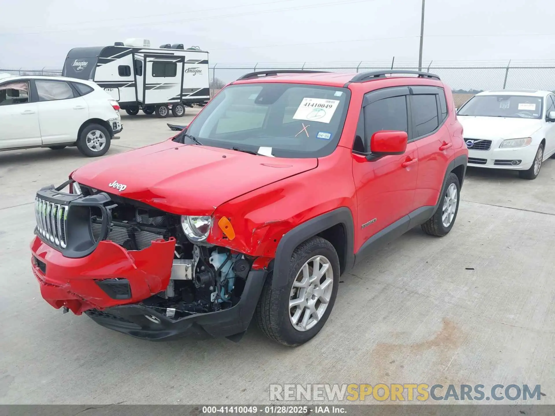 2 fotografías del automóvil dañado ZACNJCBBXMPM21045 JEEP RENEGADE 2021