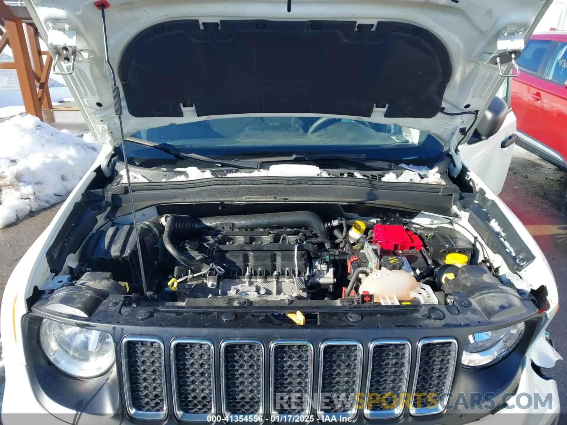 10 fotografías del automóvil dañado ZACNJDAB0MPN28743 JEEP RENEGADE 2021