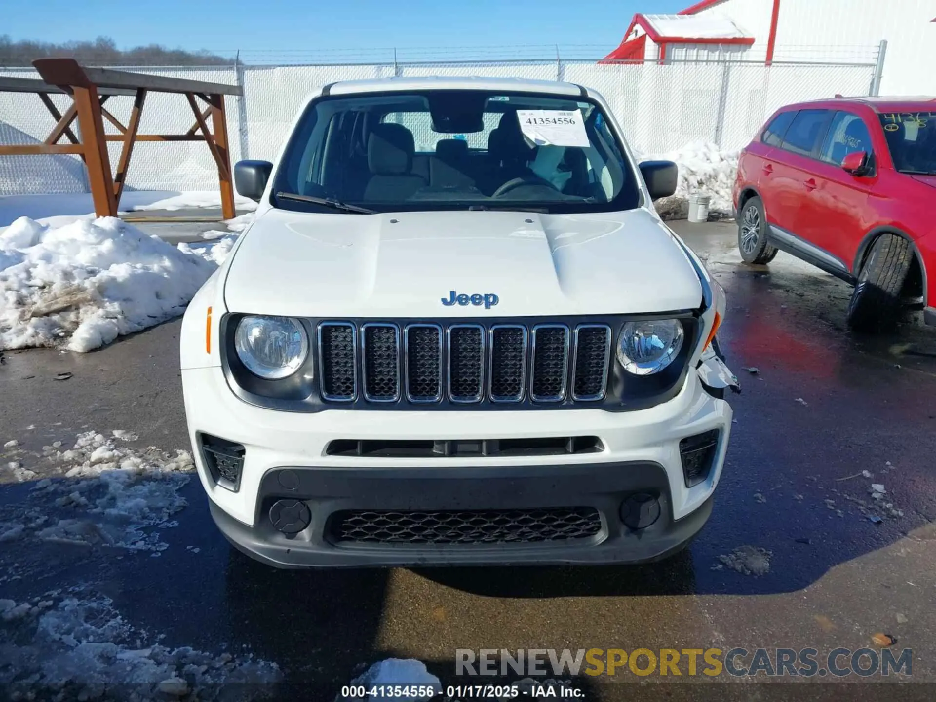 12 fotografías del automóvil dañado ZACNJDAB0MPN28743 JEEP RENEGADE 2021