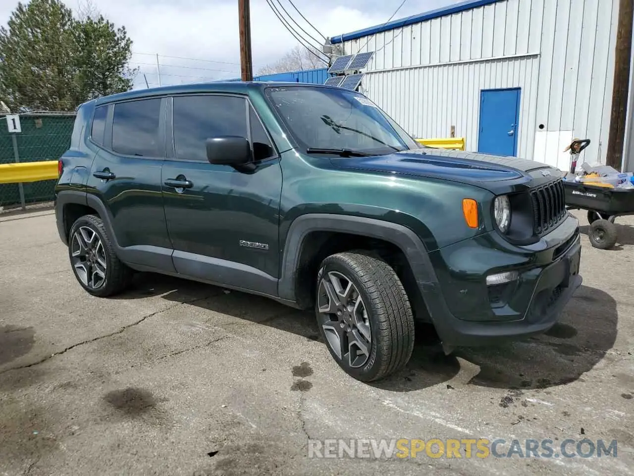 4 fotografías del automóvil dañado ZACNJDAB1MPM46410 JEEP RENEGADE 2021