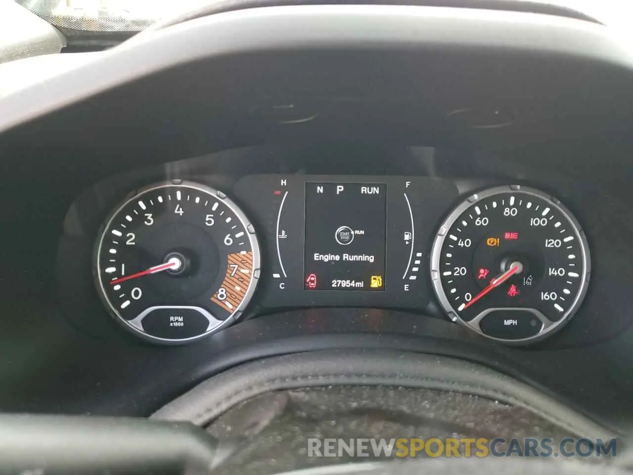 9 fotografías del automóvil dañado ZACNJDAB1MPM46410 JEEP RENEGADE 2021