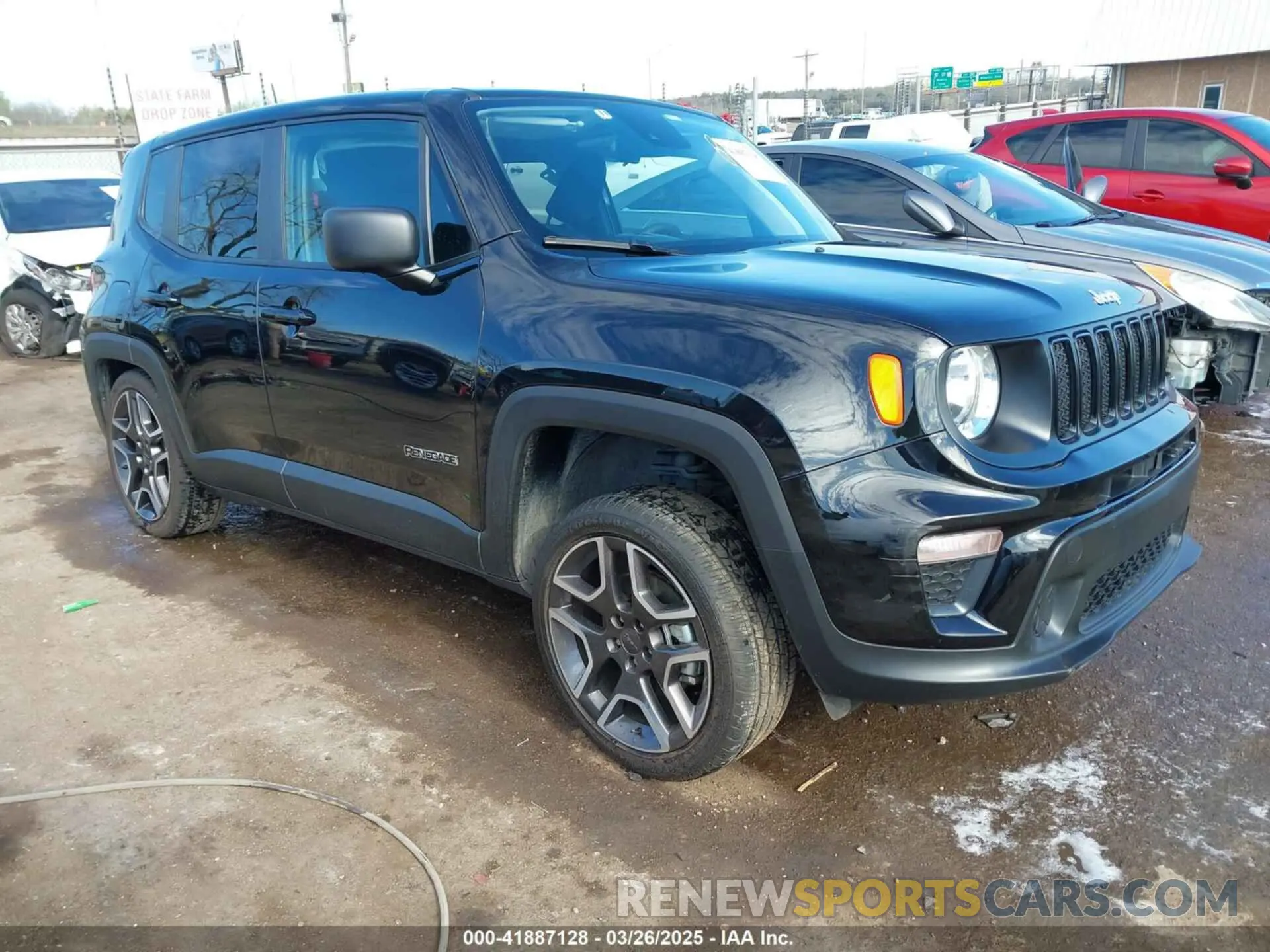 1 fotografías del automóvil dañado ZACNJDAB1MPN28069 JEEP RENEGADE 2021