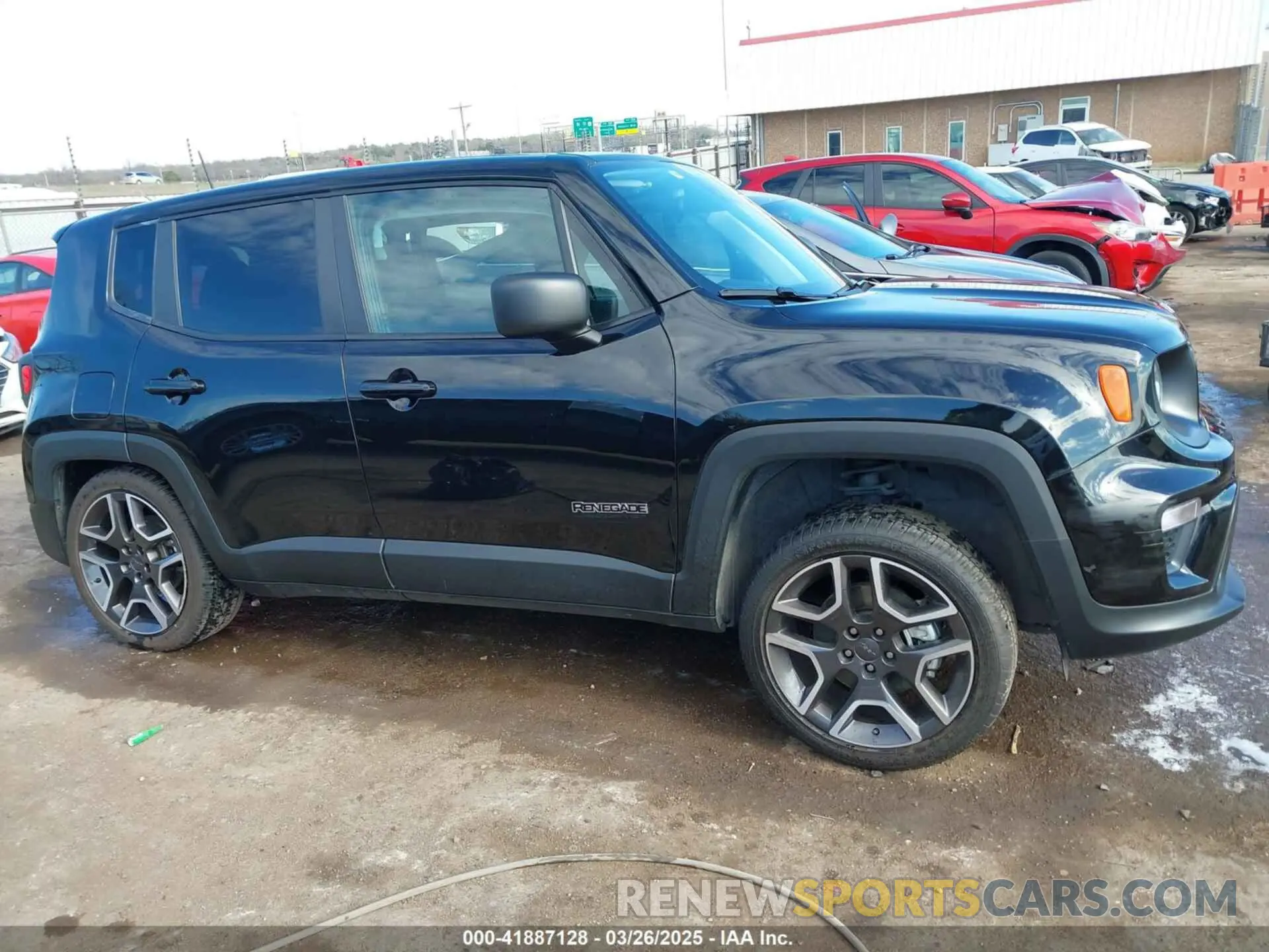 13 fotografías del automóvil dañado ZACNJDAB1MPN28069 JEEP RENEGADE 2021