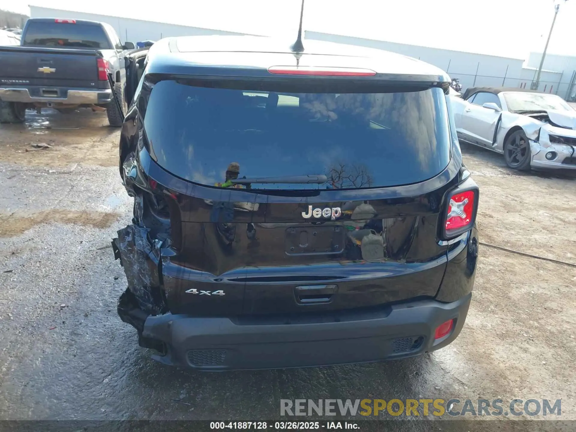 16 fotografías del automóvil dañado ZACNJDAB1MPN28069 JEEP RENEGADE 2021