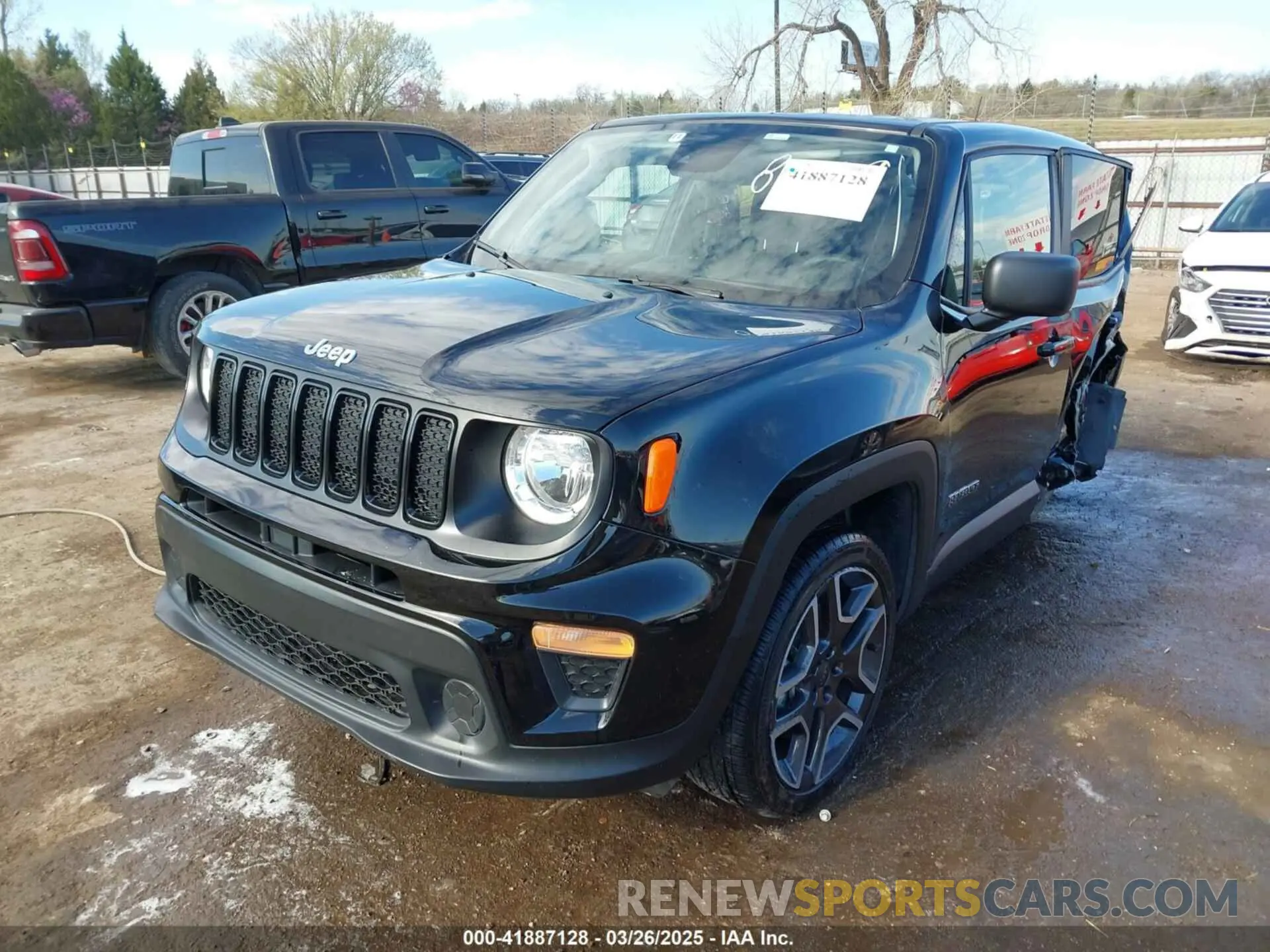 2 fotografías del automóvil dañado ZACNJDAB1MPN28069 JEEP RENEGADE 2021