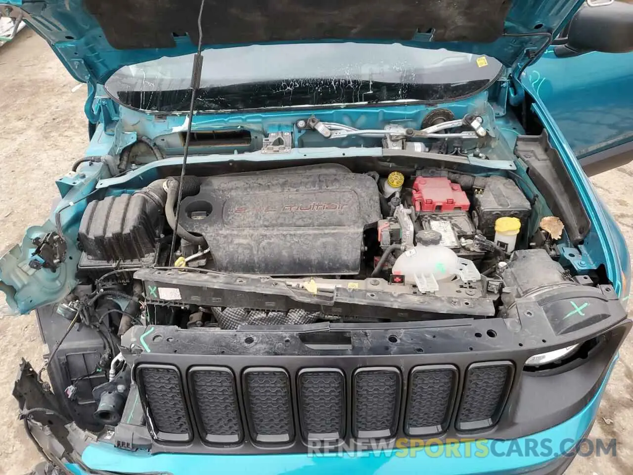 12 fotografías del automóvil dañado ZACNJDAB2MPM64575 JEEP RENEGADE 2021
