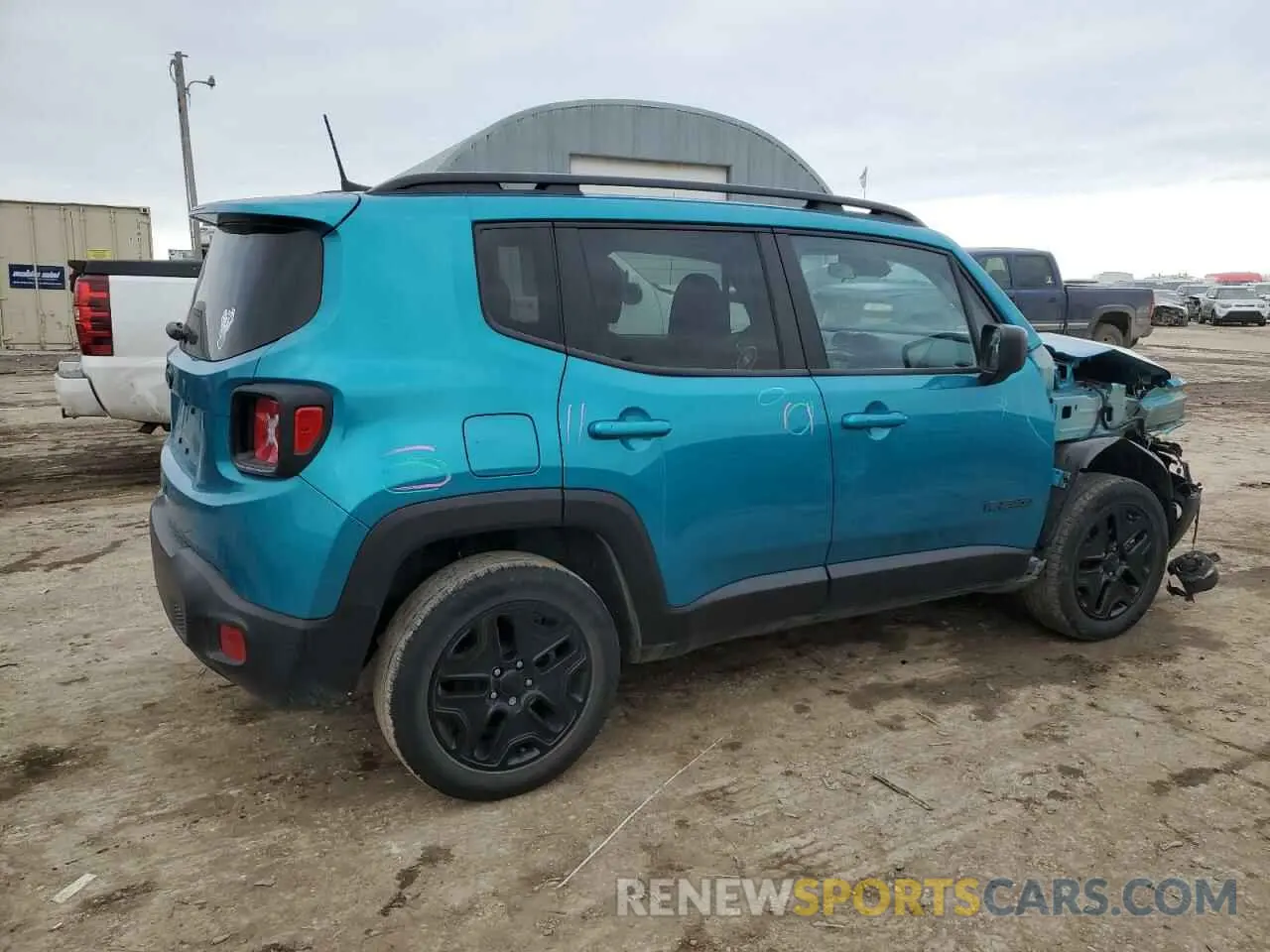 3 fotografías del automóvil dañado ZACNJDAB2MPM64575 JEEP RENEGADE 2021